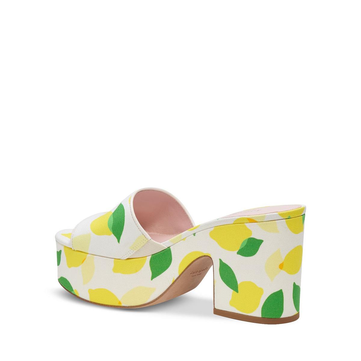 Ibiza Womens Printed Canvas Platform Sandals