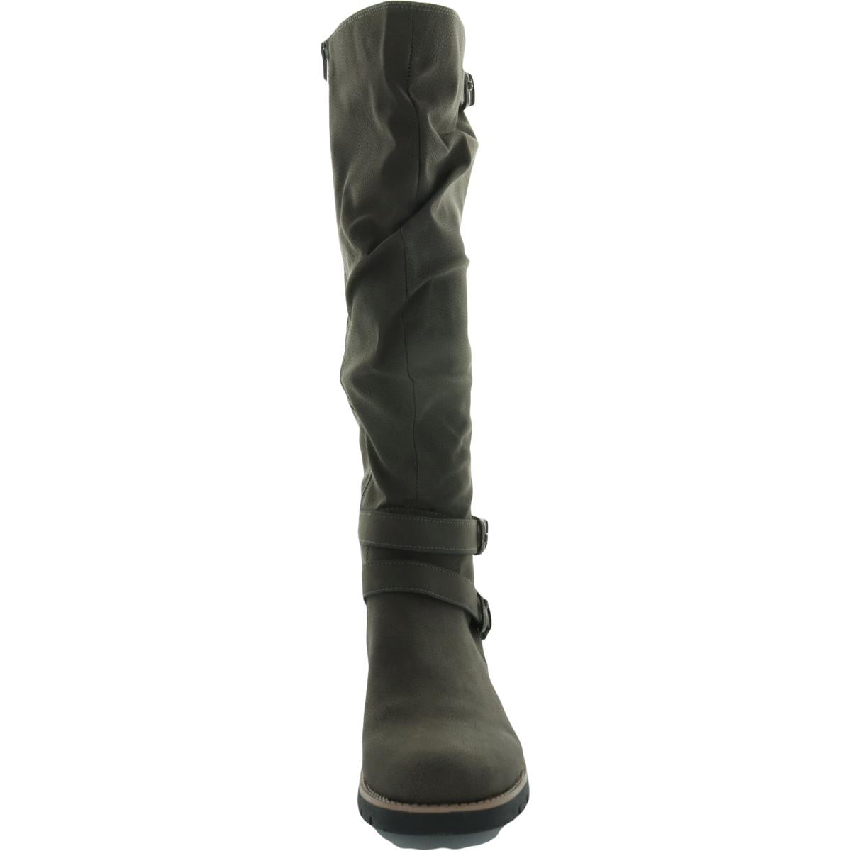 Brinley Womens Faux Leather Tall Knee-High Boots
