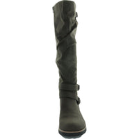 Brinley Womens Faux Leather Tall Knee-High Boots