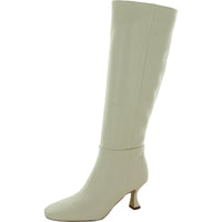 Leigh Womens Zipper Square Toe Knee-High Boots