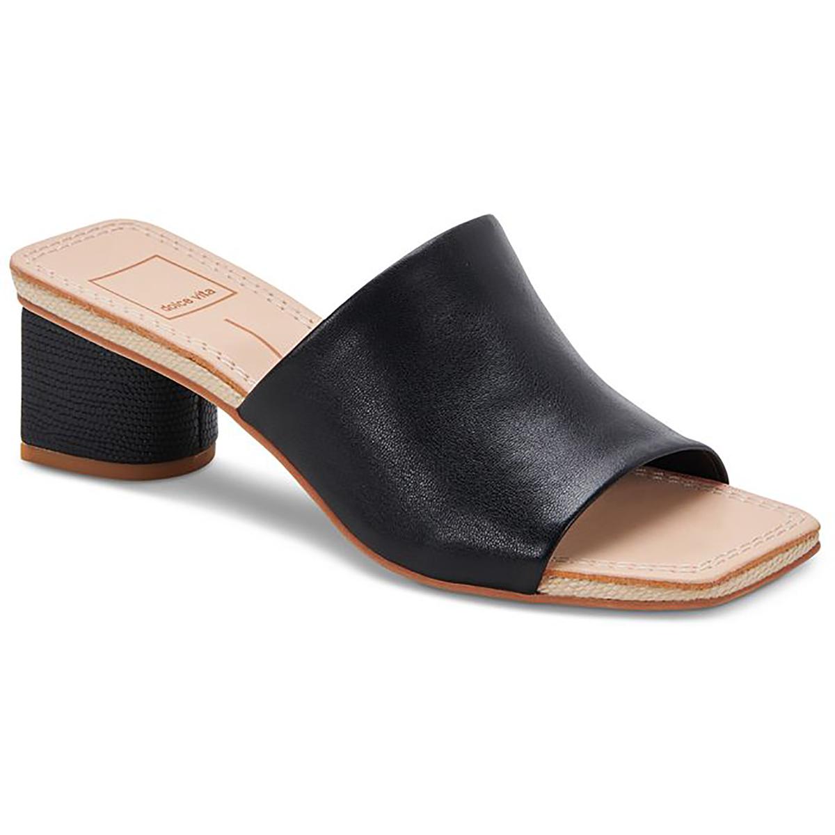 Jolice Womens Leather Slip On Mules