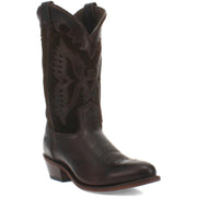 Silverlake Mens Leather Mid-Calf Cowboy, Western Boots