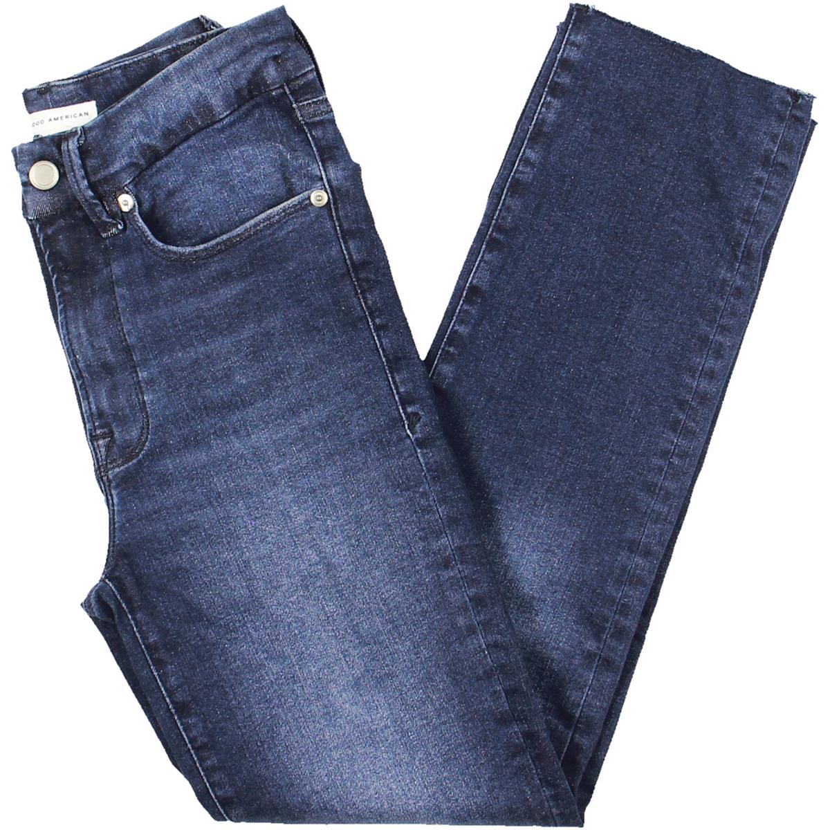Good Classic Womens Denim Raw Hem Skinny Jeans