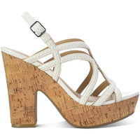 Nadiya Womens Woven Dress Sandals