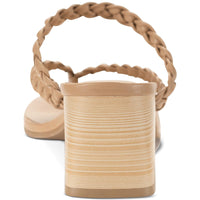 Winnie Womens Braided Slip On Slide Sandals