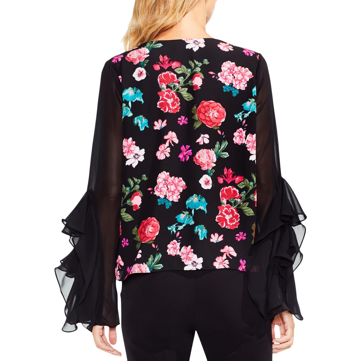 Womens Floral Print Polyester Blouse