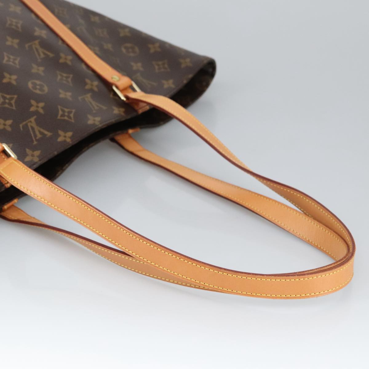 Louis Vuitton Shopping Brown Canvas Tote Bag (Pre-Owned)