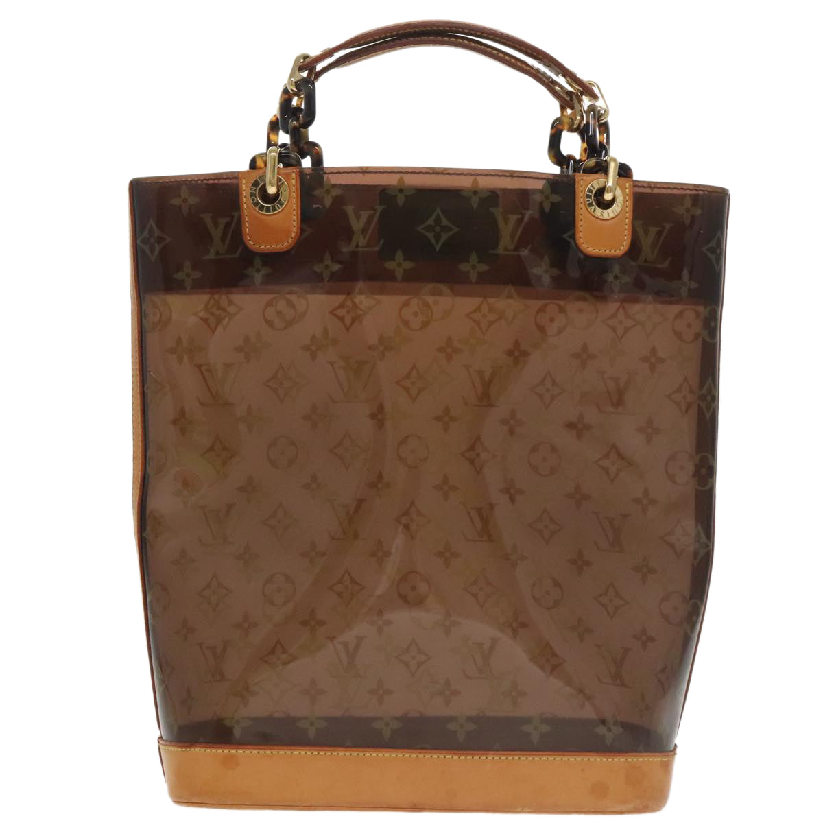 Louis Vuitton Ambre Brown Vinyl Tote Bag (Pre-Owned)