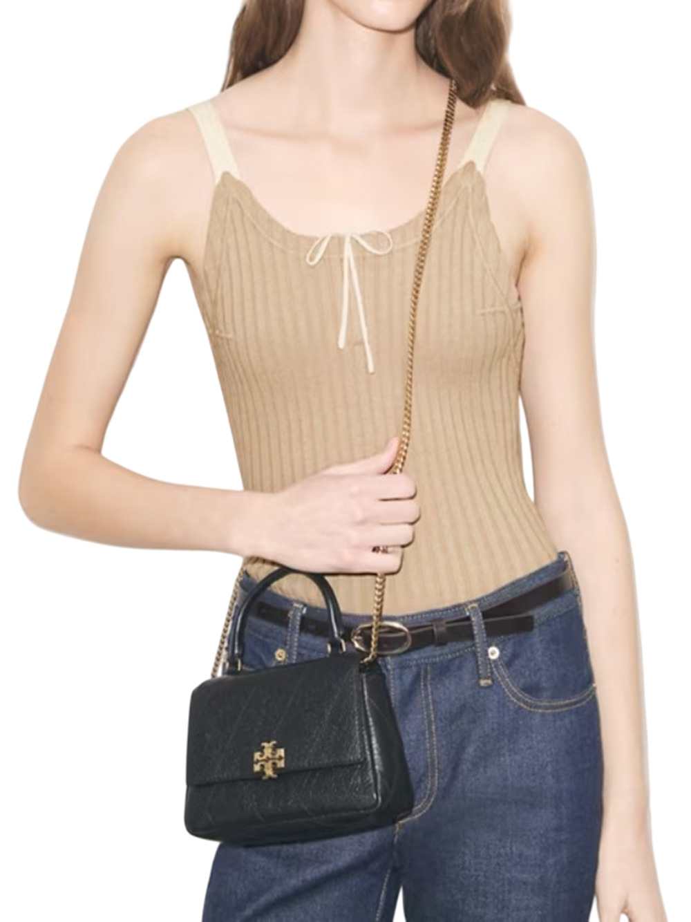 TORY BURCH Tory Burch Women Quilted Mini Charlie Bag With Top Handle