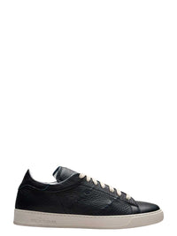 KITON Kiton Men Leather Sneakers With Cross-Stitch Detailing.