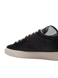 KITON Kiton Men Leather Sneakers With Cross-Stitch Detailing.
