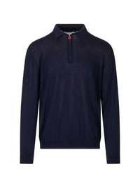 KITON Kiton Men Zip-Neck Polo Sweater