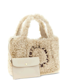 STELLA MCCARTNEY Stella Mccartney Women Shearling-Effect Tote Bag With Logo