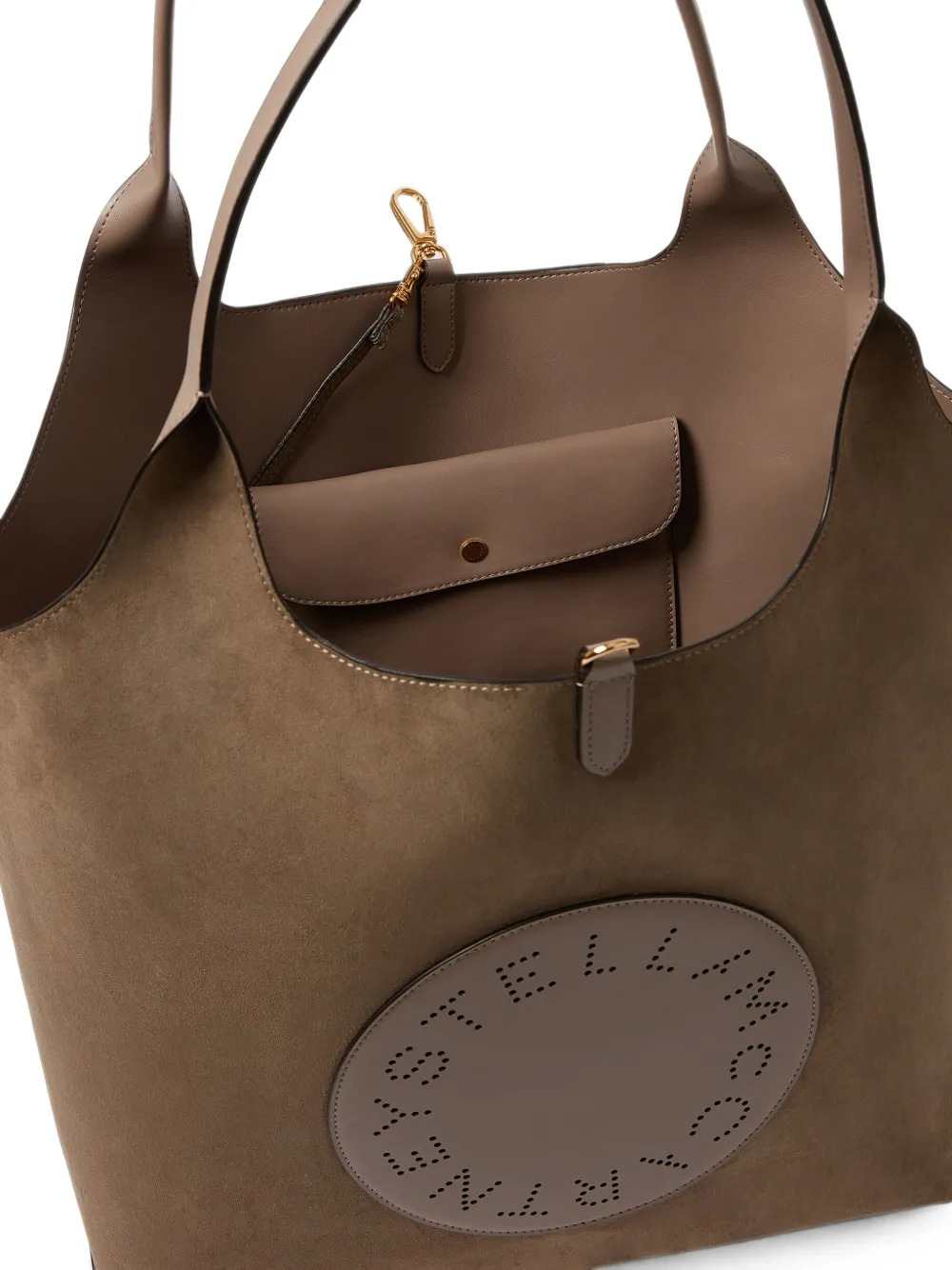 STELLA MCCARTNEY Stella Mccartney Women Stella Logo Perforated Tote Bag