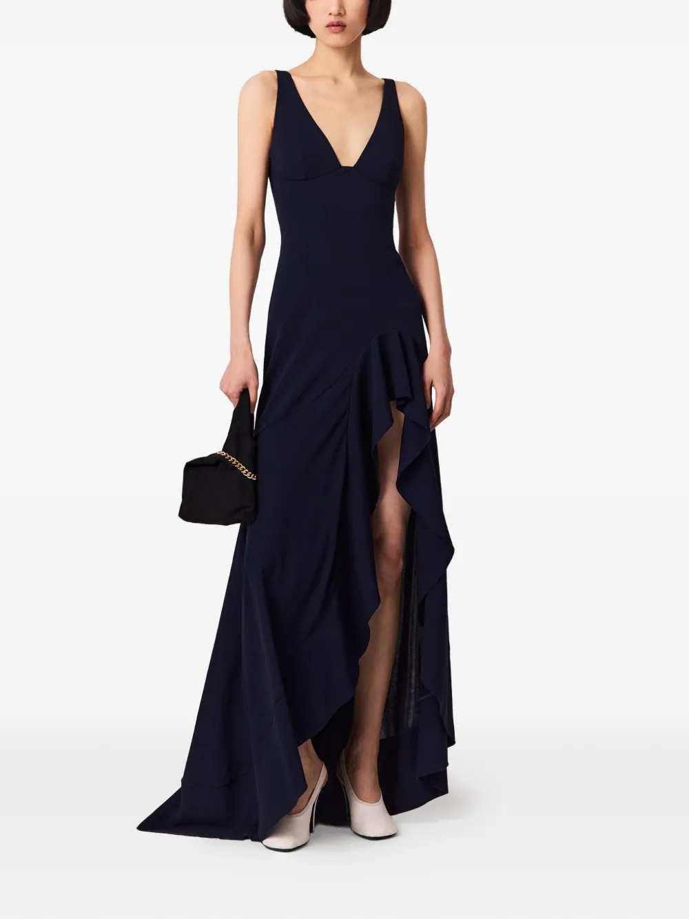 Stella Mccartney Women Asymmetric Dress With Ruffles