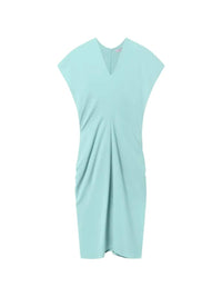 STELLA MCCARTNEY Stella Mccartney Women Midi Dress With V-Neck And Drape