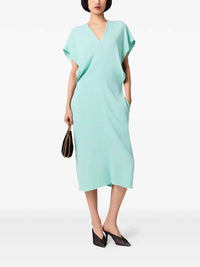 STELLA MCCARTNEY Stella Mccartney Women Midi Dress With V-Neck And Drape