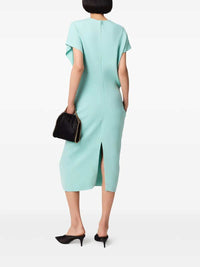 STELLA MCCARTNEY Stella Mccartney Women Midi Dress With V-Neck And Drape