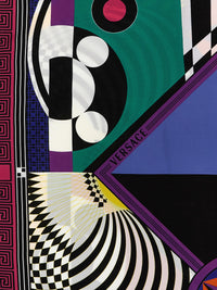 VERSACE Versace Women 'Theatre' Print Silk Scarf