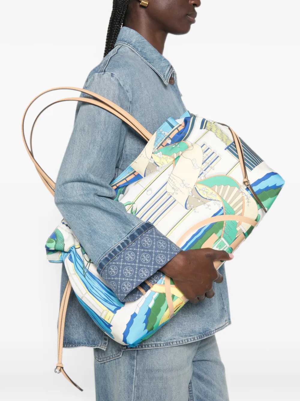 TORY BURCH Tory Burch Women Ella Graphic-Print Tote Bag