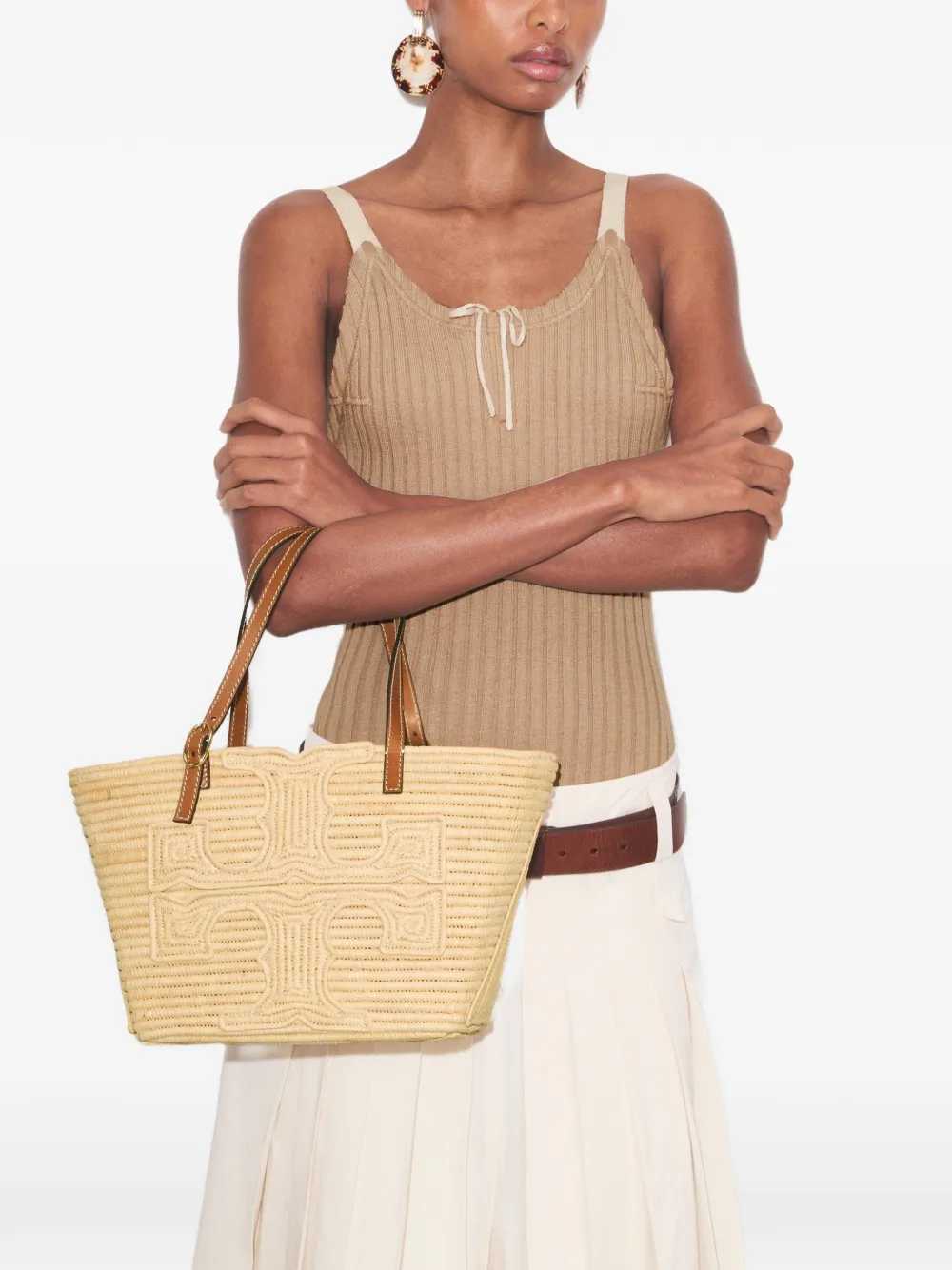TORY BURCH Tory Burch Women Ella Small Straw Tote Bag