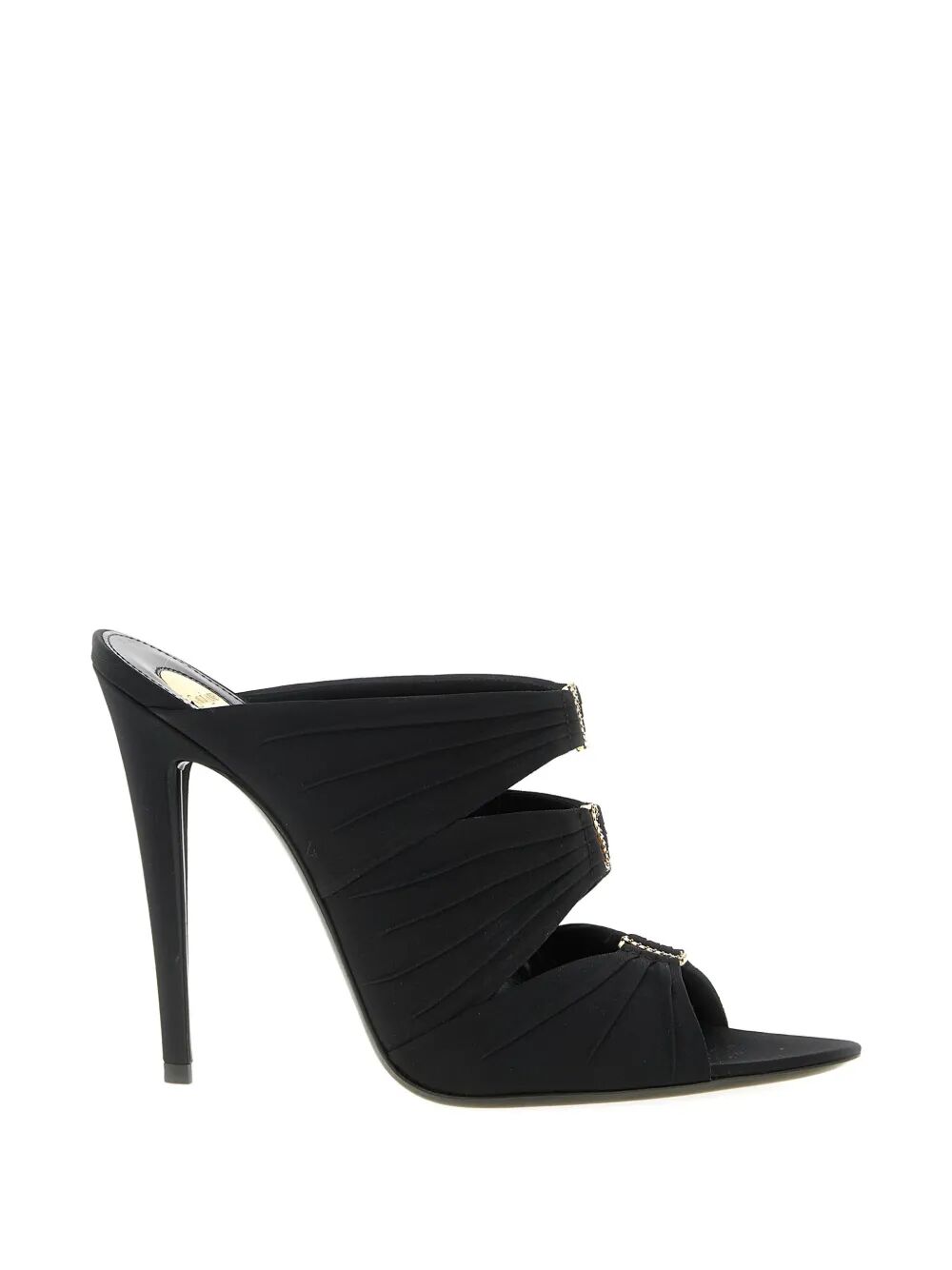 SAINT LAURENT PARIS Emilie 110 Satin Crepe Mules Women