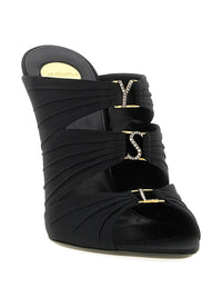 SAINT LAURENT PARIS Emilie 110 Satin Crepe Mules Women