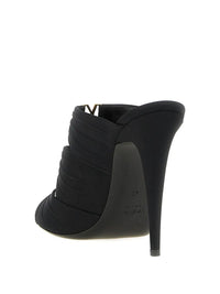 Saint Laurent Women Emilie 110 Satin Crepe Mules