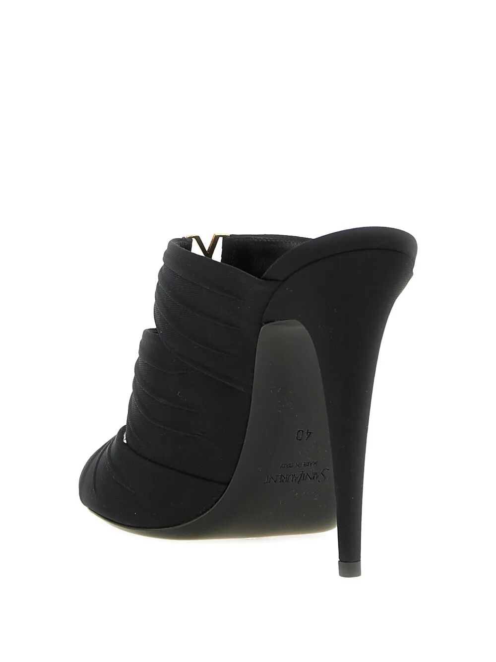 SAINT LAURENT PARIS Emilie 110 Satin Crepe Mules Women