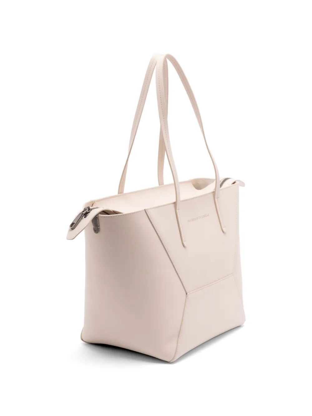 BRUNELLO CUCINELLI Leather Tote Bag With Pouch Women