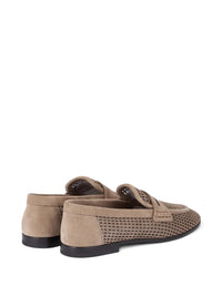 BRUNELLO CUCINELLI Sparkling Net Leather Loafers Women
