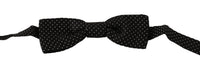 Dolce & Gabbana Dolce & Gabbana Black Polka Dots Silk Adjustable Neck Papillon Men Bow Men's Tie