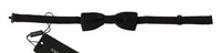 Dolce & Gabbana Dolce & Gabbana Black Polka Dots Silk Adjustable Neck Papillon Men Bow Men's Tie