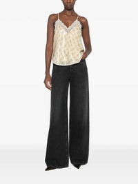 DOLCE & GABBANA Dolce & Gabbana Women Logo-Detail Wide-Leg Jeans