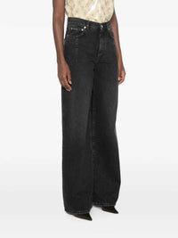 DOLCE & GABBANA Dolce & Gabbana Women Logo-Detail Wide-Leg Jeans