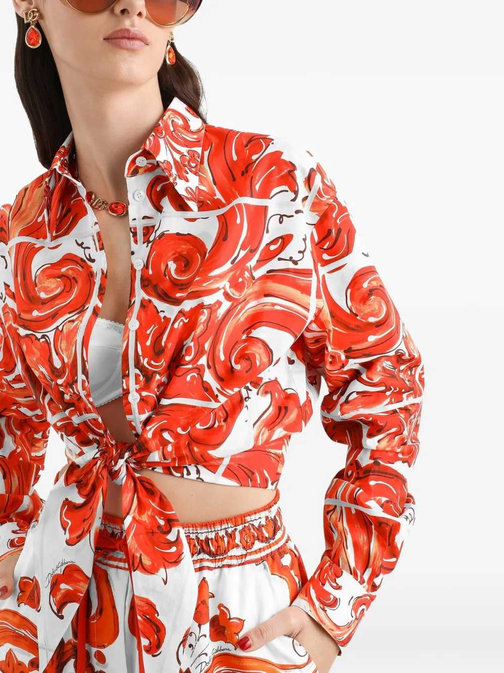 DOLCE & GABBANA Dolce & Gabbana Women Majolica Print Shirt