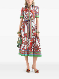 DOLCE & GABBANA Dolce & Gabbana Women Carretto-Print Poplin Dress