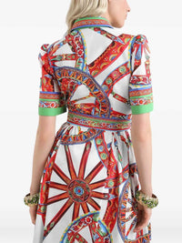 DOLCE & GABBANA Dolce & Gabbana Women Carretto-Print Poplin Dress