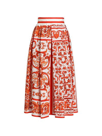 Dolce & Gabbana Women Majolica Print Skirt