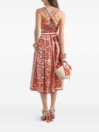 Dolce & Gabbana Women Majolica Print Skirt