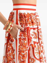 Dolce & Gabbana Women Majolica Print Skirt