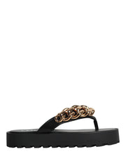 Versace Womens Chain Leather Sandals