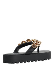 Versace Womens Chain Leather Sandals