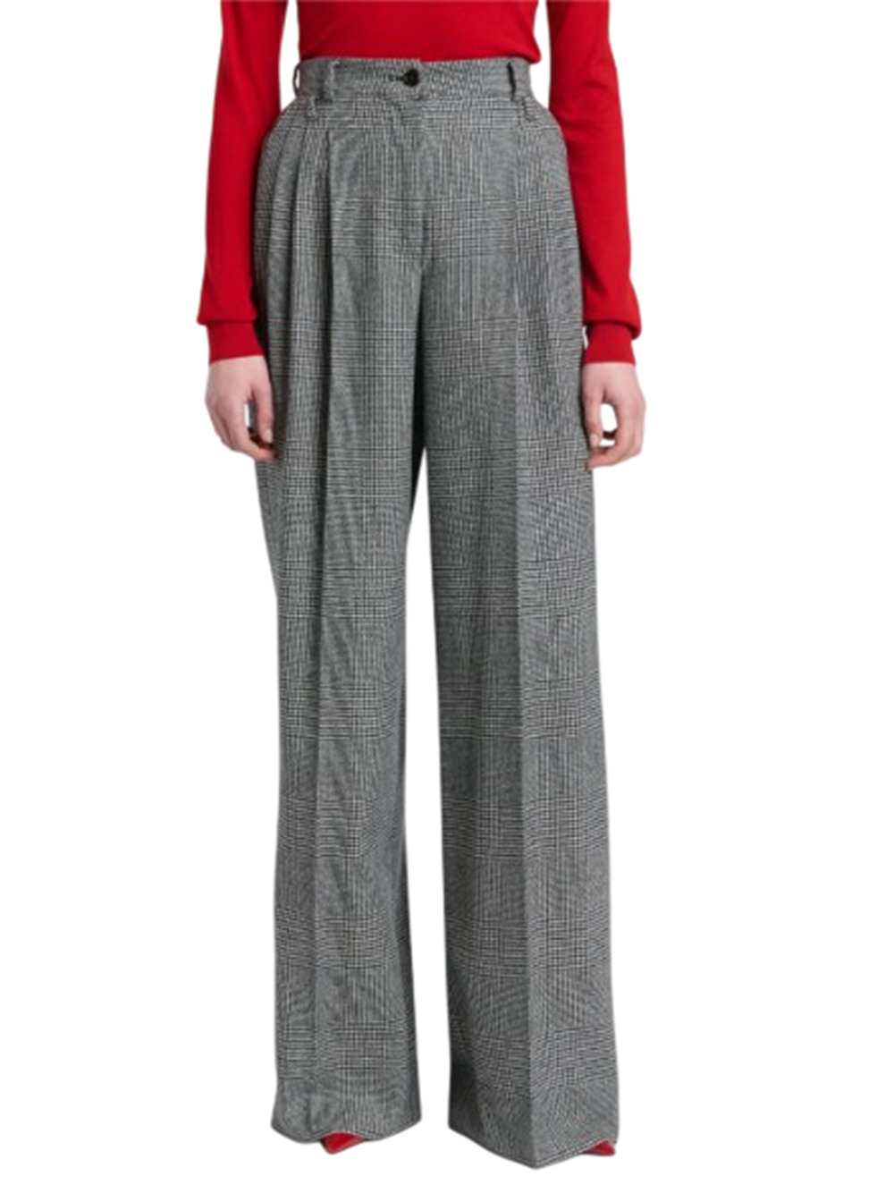 DOLCE & GABBANA Dolce & Gabbana Women Wide-Leg Pleated Trousers