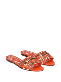 DOLCE & GABBANA Dolce & Gabbana Women Slippers With Majolica Embroidery