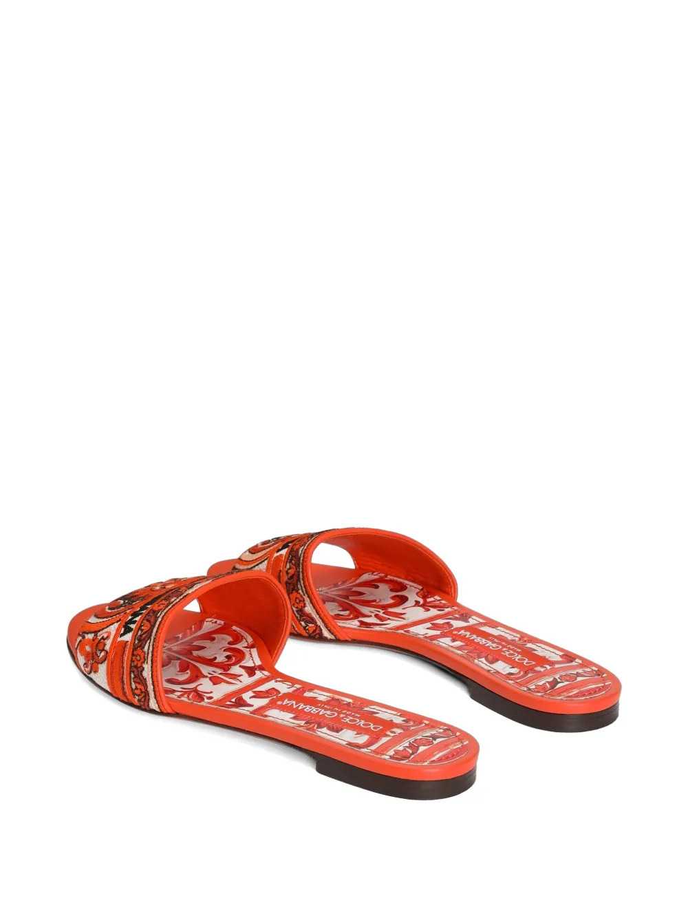 DOLCE & GABBANA Dolce & Gabbana Women Slippers With Majolica Embroidery