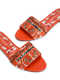 DOLCE & GABBANA Dolce & Gabbana Women Slippers With Majolica Embroidery