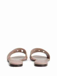 DOLCE & GABBANA Dolce & Gabbana Women Leather Sandals With Dg Logo