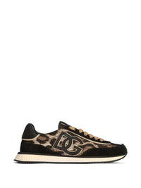 DOLCE & GABBANA Dolce & Gabbana Women Padded Dg Sneakers In Leopard-Print Fabric