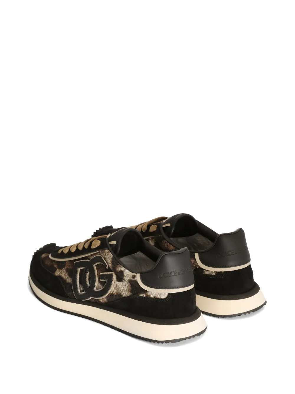 DOLCE & GABBANA Dolce & Gabbana Women Padded Dg Sneakers In Leopard-Print Fabric
